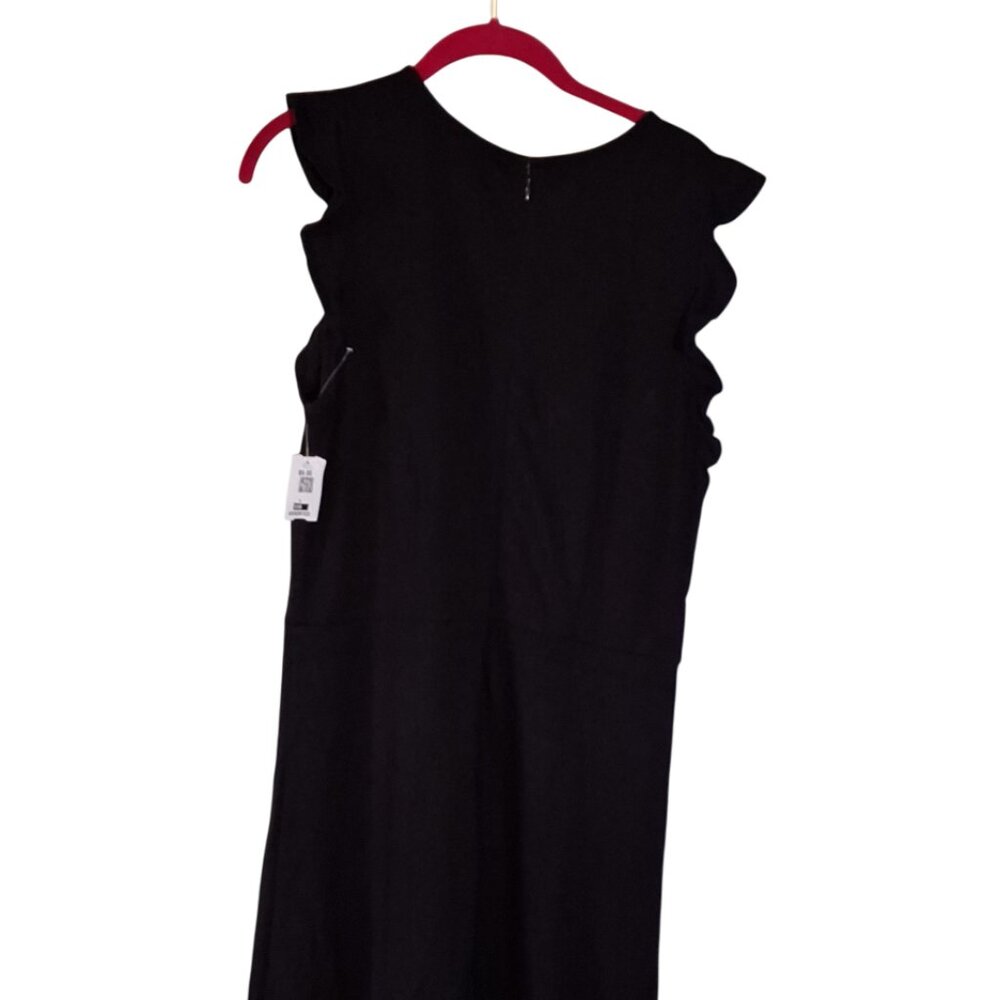 Old Navy Black, Ruffle Sleeve Sleeveless Dress, Size Large